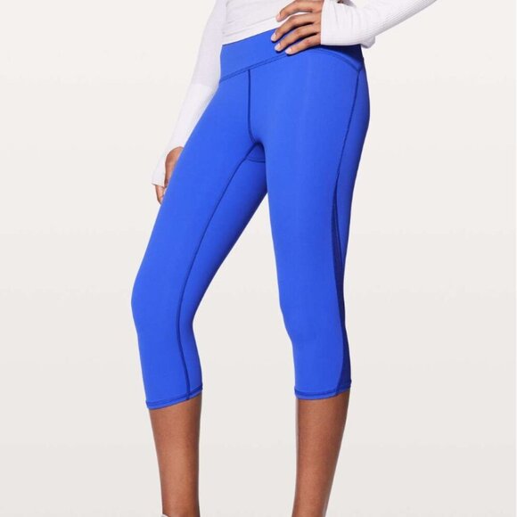 lululemon athletica Pants - Lululemon Train Times Crop 17" Blazer Blue